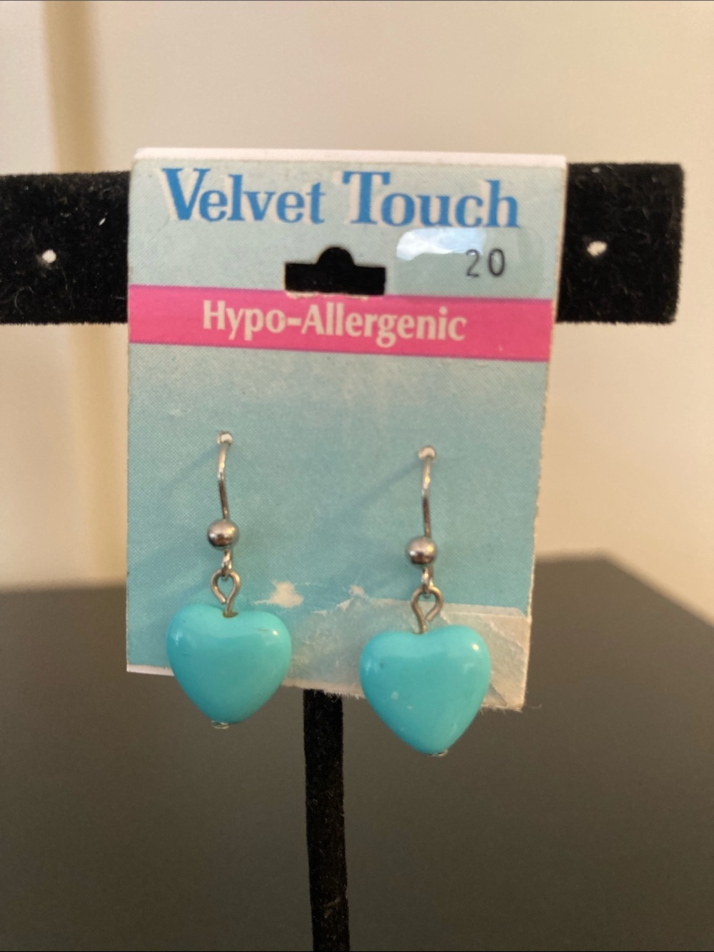 Velvet Torch Turquoise Heart Drop Earrings